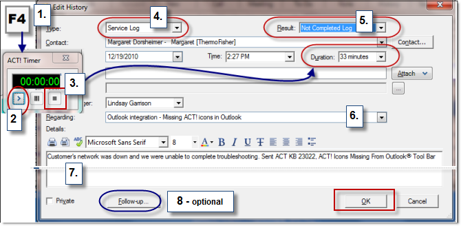 Creating-a-service-log-in-ACT! ACT!-notes-and-service-log-creation-and-customization