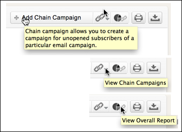 Zoho Chain Campaign Options